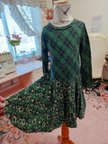 GIRL'S St. Patrick's Day Plaid Dress BFT 4T+
