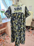 GIRL'S Floral Cows Stretch Plush Nightgown 4T+