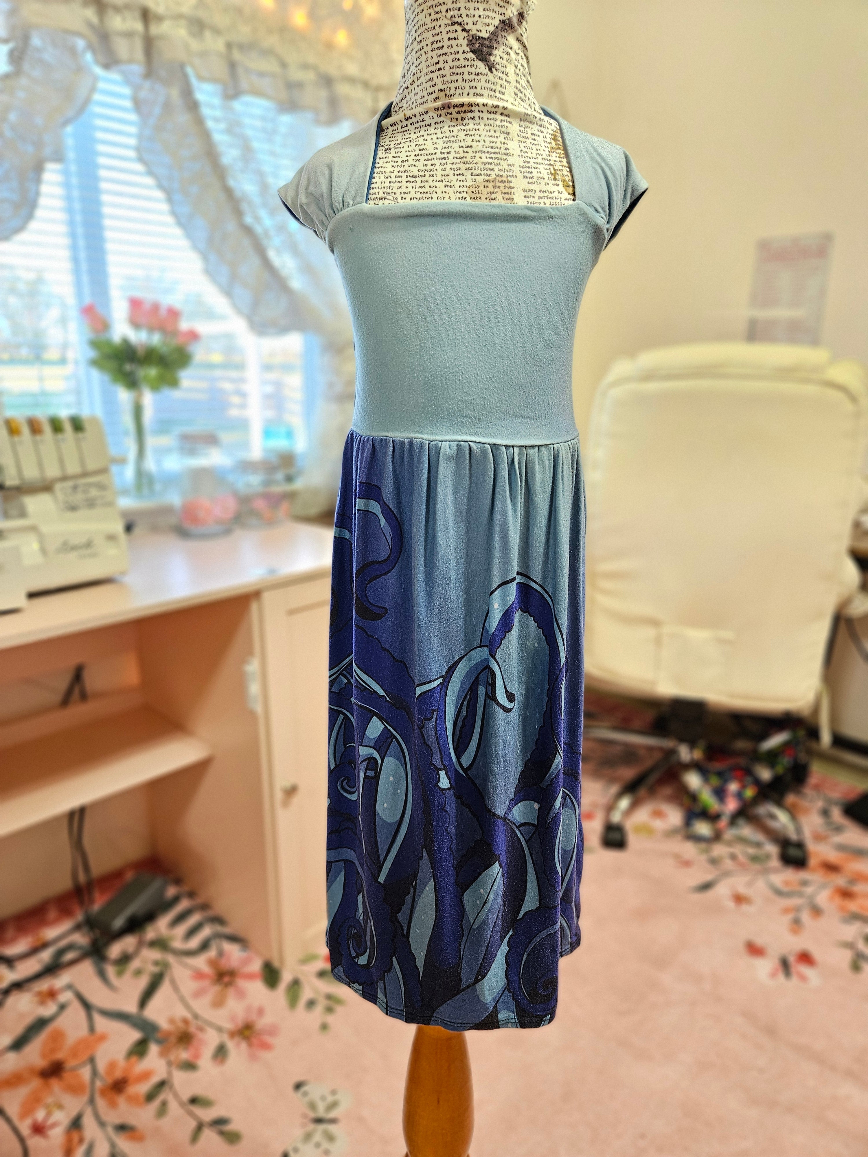 GIRL'S Under Water Tentacles BL Dress 2T/4T
