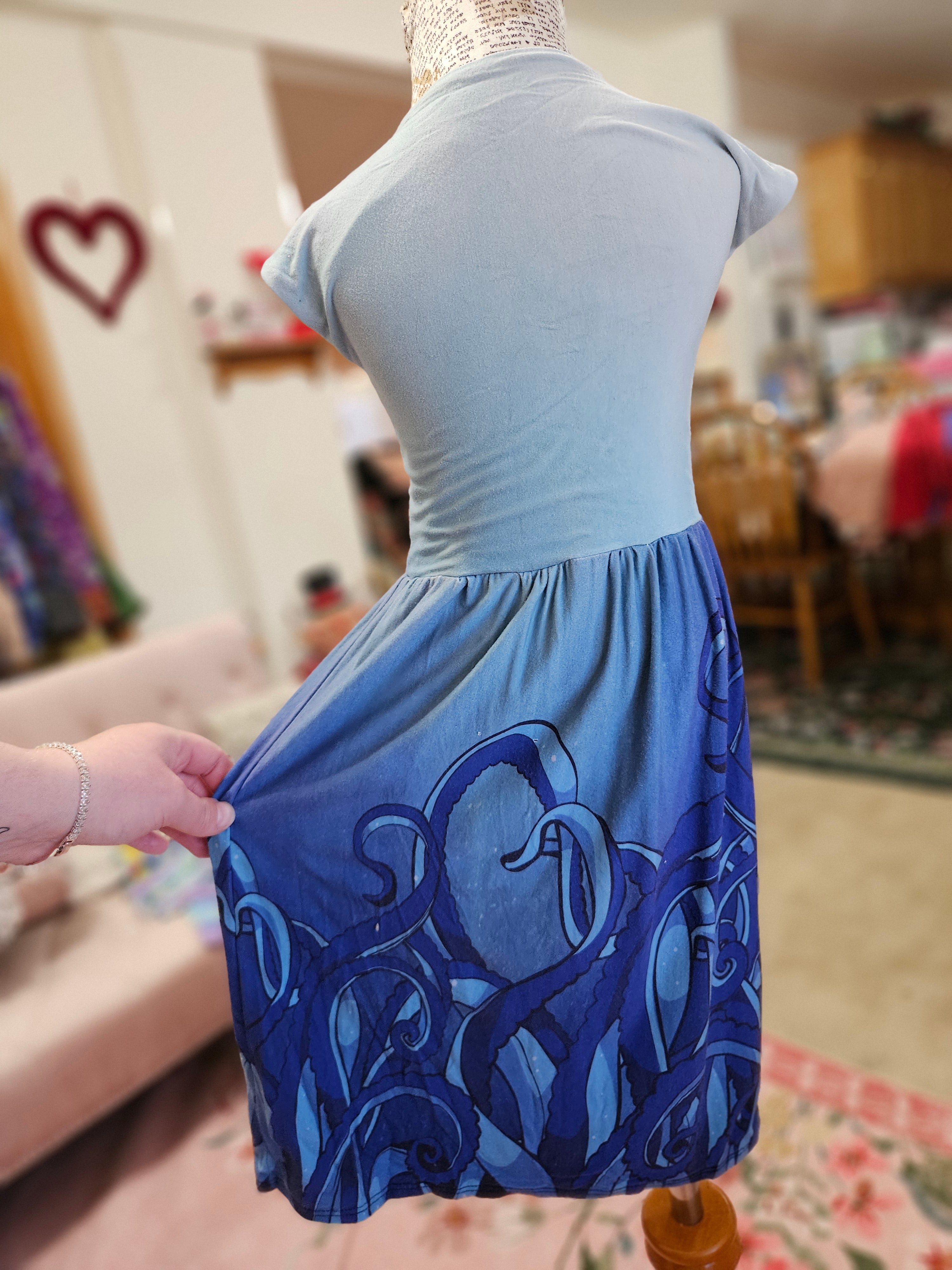 GIRL'S Under Water Tentacles BL Dress 2T/4T