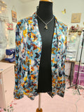NEW Women's XXL Teal Chickens Cardigan BL