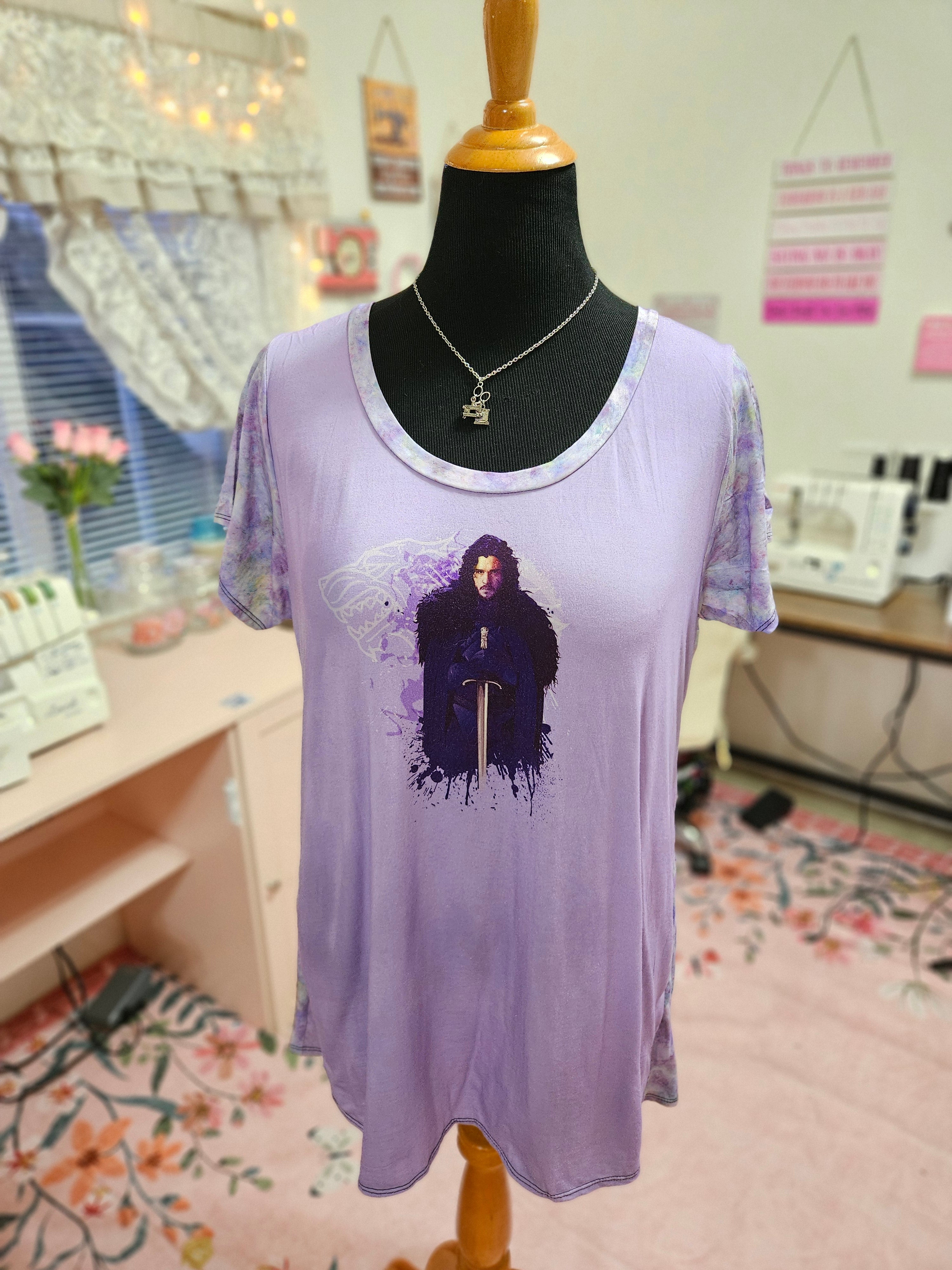 NEW Women's XXL GOT Jon Snow T-Shirt BL