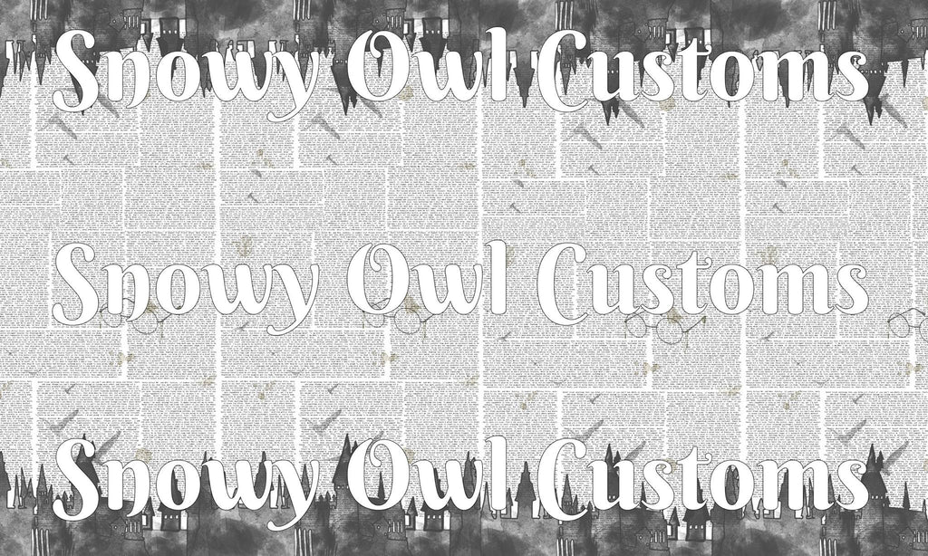 PRE-ORDER: HP Castles REPRINT 2026 Grayscale DOUBLE Border Design
