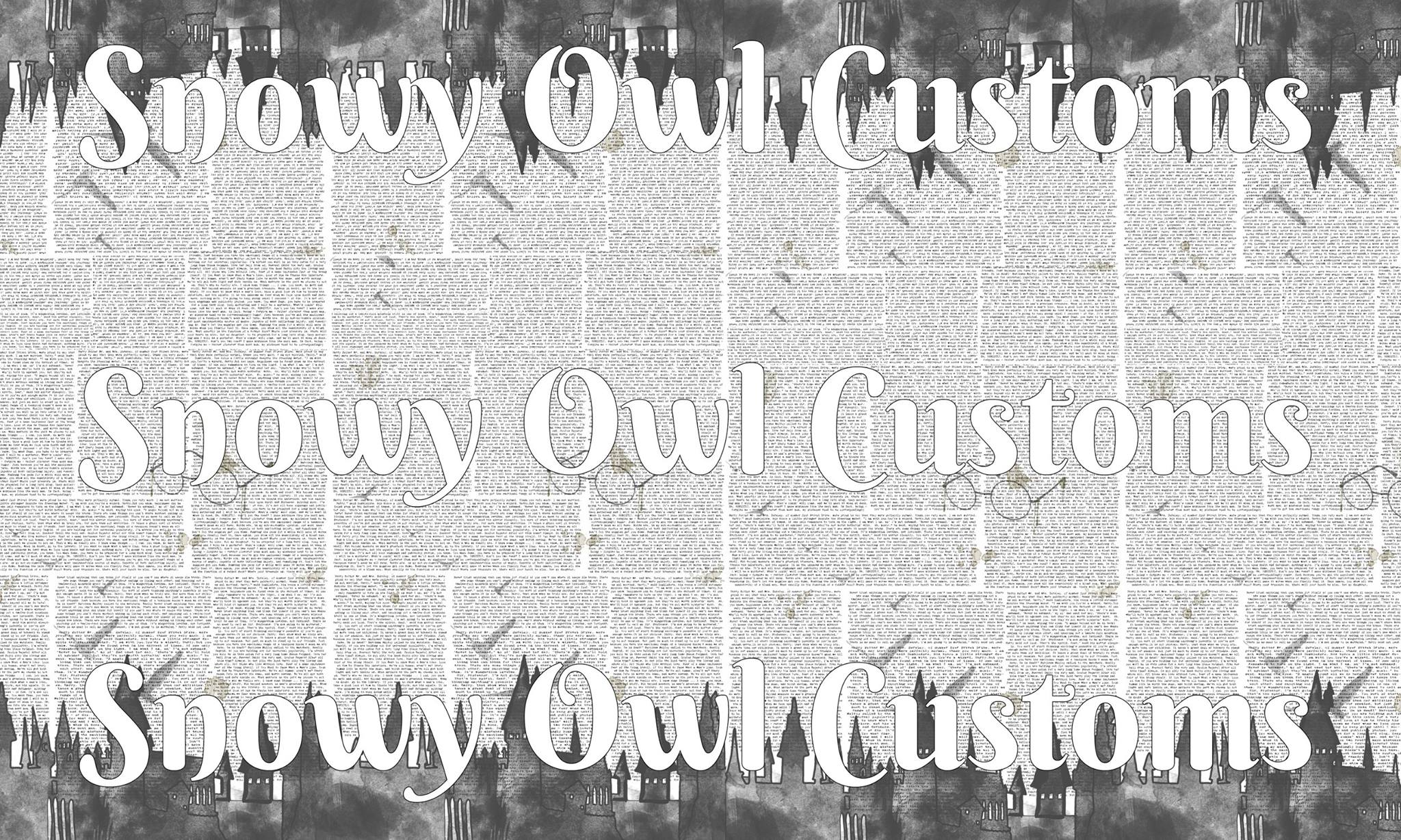 PRE-ORDER: HP Castles REPRINT 2026 Grayscale DOUBLE Border Design