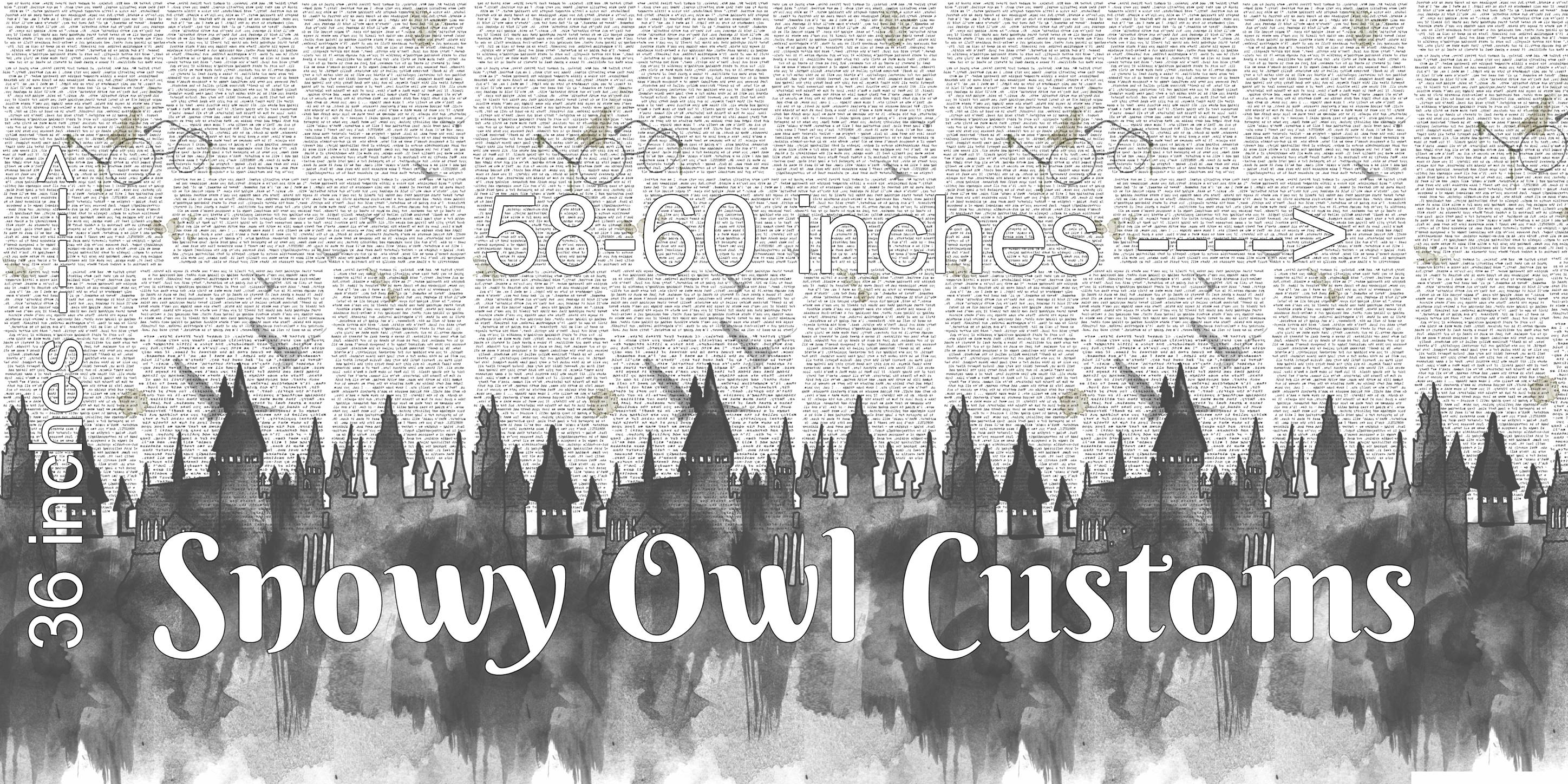 PRE-ORDER: HP Castles REPRINT 2026 SINGLE Border GRAYSCALE Design